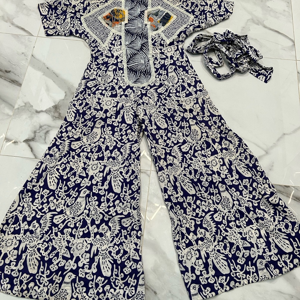 Thailand Created Cotton Artisian Jumpsuit